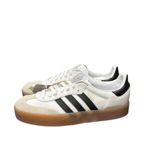 Adidas JI1349 Sambae Athletic Shoe - White / Core Black Womens Size 11 New